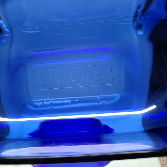 Anchor Hocking Cobalt Blue Loaf Bread Pan Oven Baking Dish 5 X 9 Inch 1.5 Qt - Picture 6 of 6